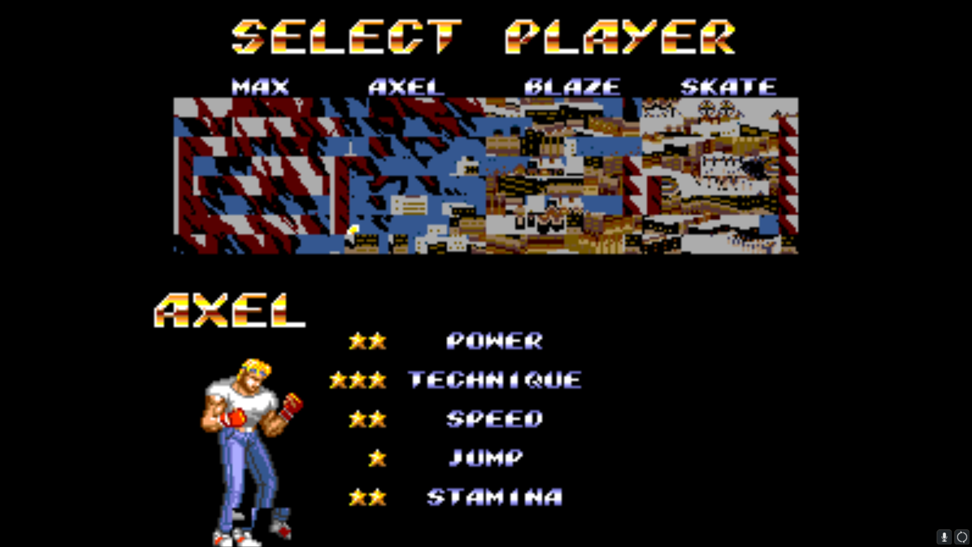Streets of Rage 2 Graphics Glitches in Lucia v115 (Performance Profile