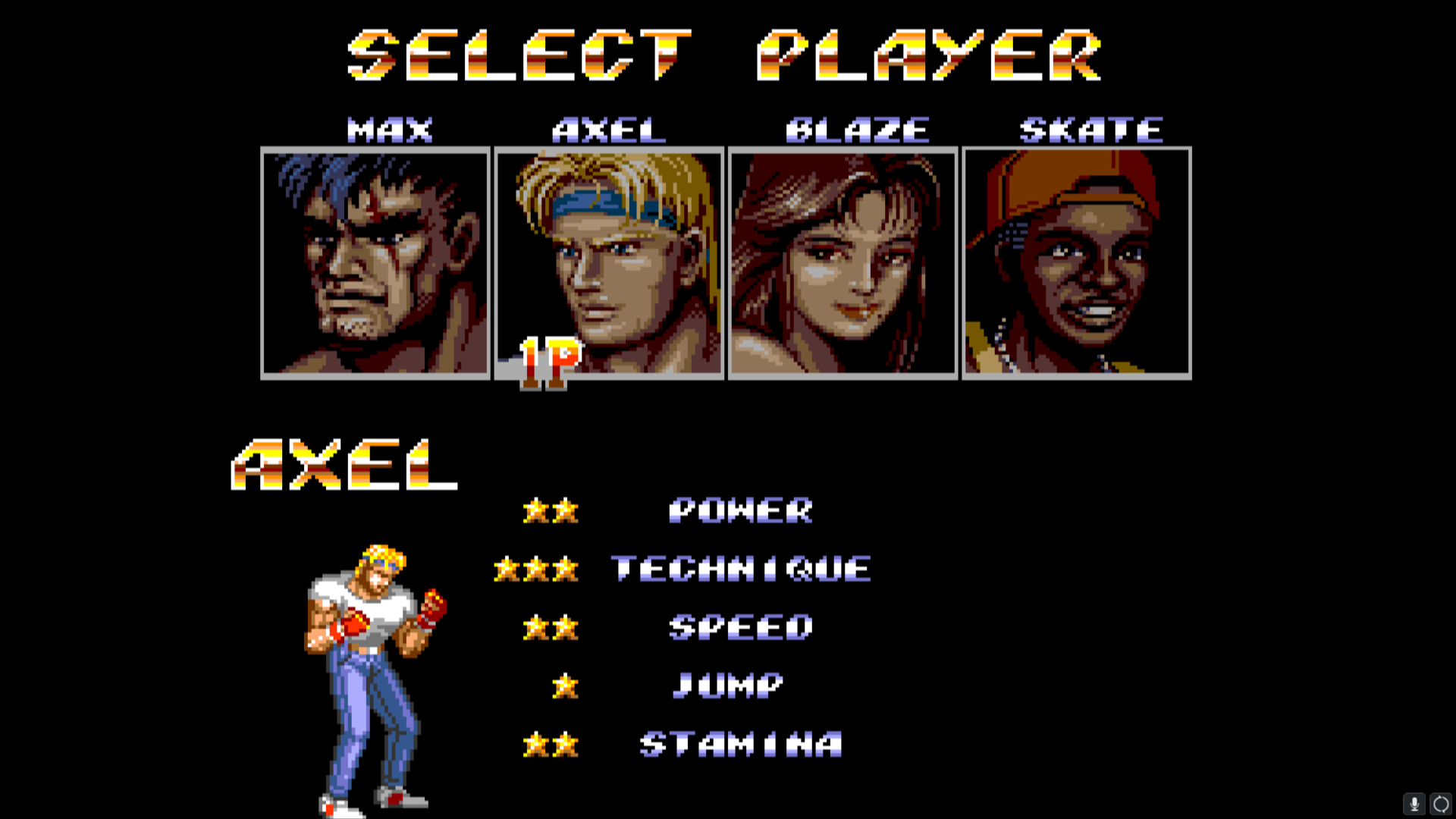 Streets of Rage 2 Graphics Glitches in Lucia v115 (Performance Profile