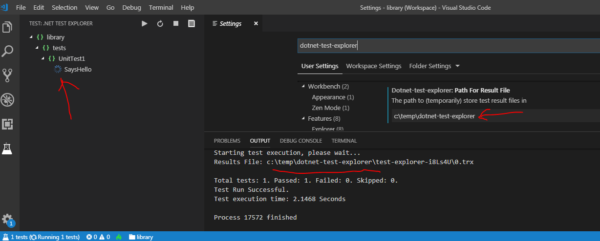 Tests display as still running even after they have completed · Issue ...