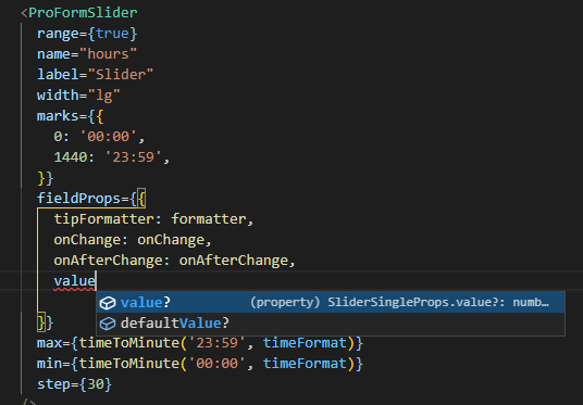 🐛[BUG] ProFormSlider range props not working because only ...