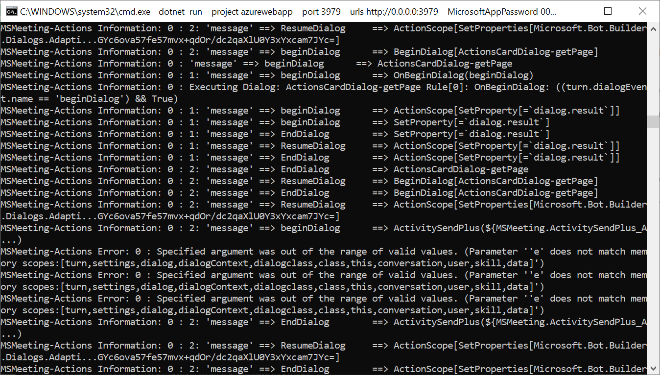 Improve the debug-ability of starting bot · Issue #4090 · microsoft ...
