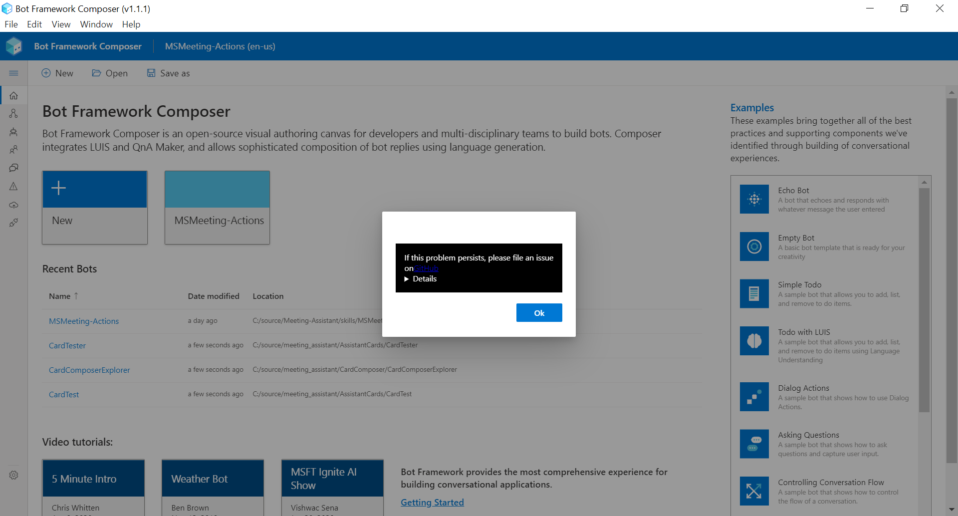 Error when clicking open for a project thats moved · Issue #4252 ...