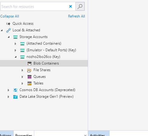 Azure Blob Storage- Unable to retrieve Blob Container after successful ...