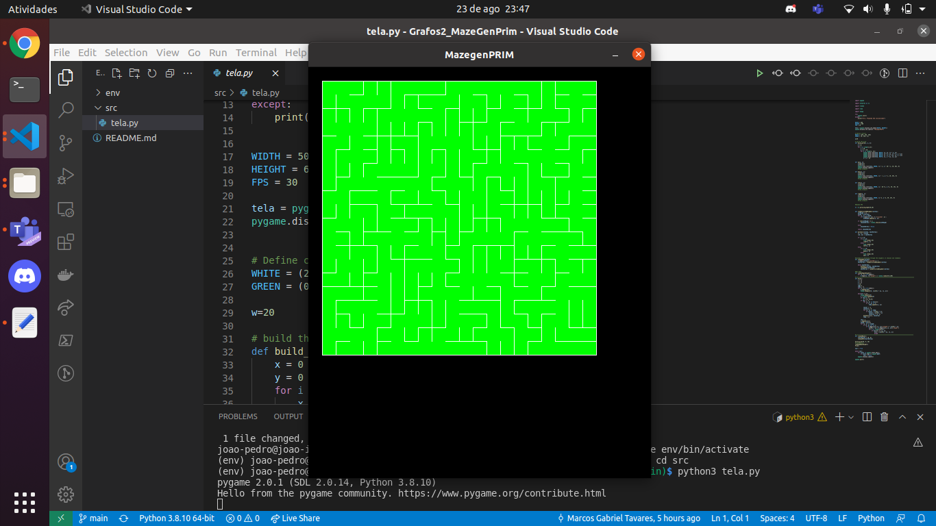GitHub - projeto-de-algoritmos/Grafos2_MazeGenPrim