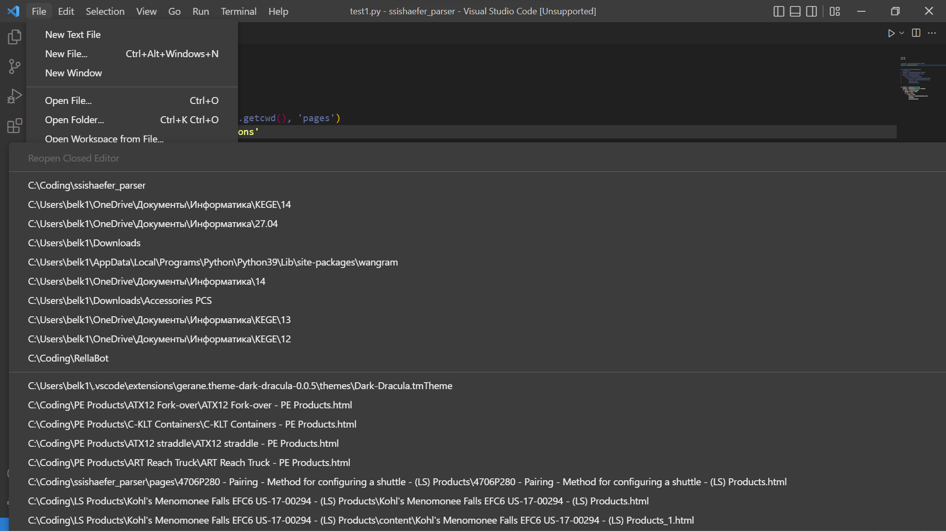 Broken menu bar · Issue #151970 · microsoft/vscode · GitHub
