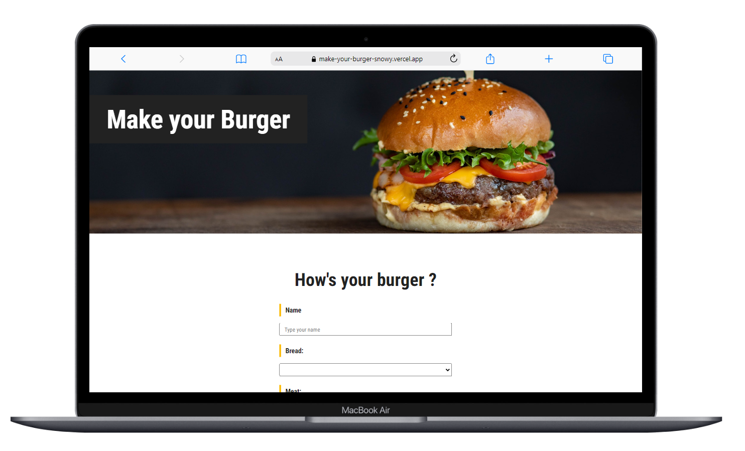 GitHub - Valtersystem/make_your_burger