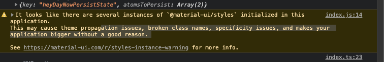 Error - It looks like there are several instances of `@material-ui ...