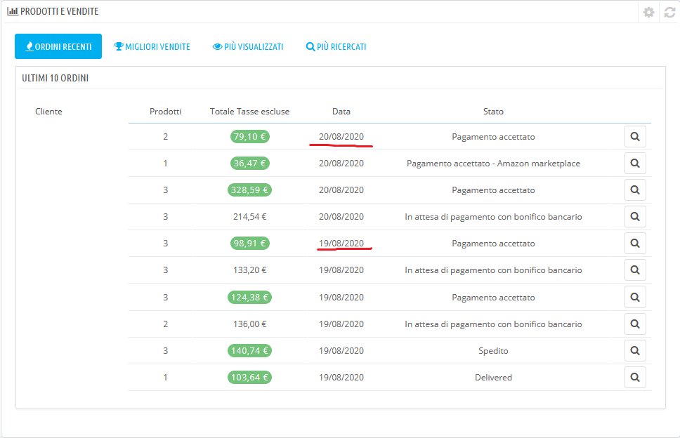 Overview Activity not Loading and not showing orders in control panel ...