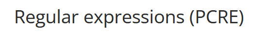PCRE