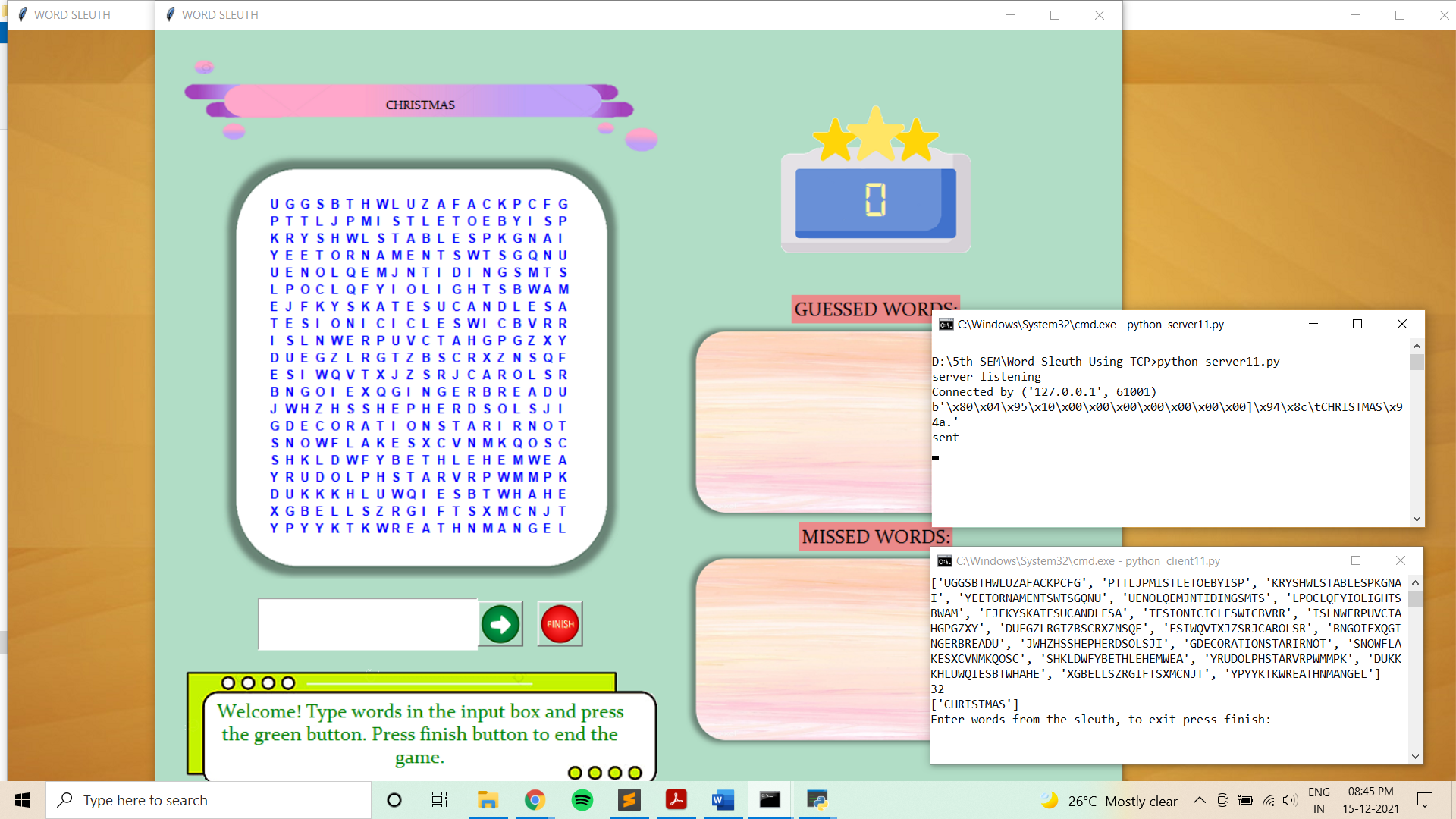 GitHub - MadhumithaJR/WordSleuth: A graphic, interactive word search ...