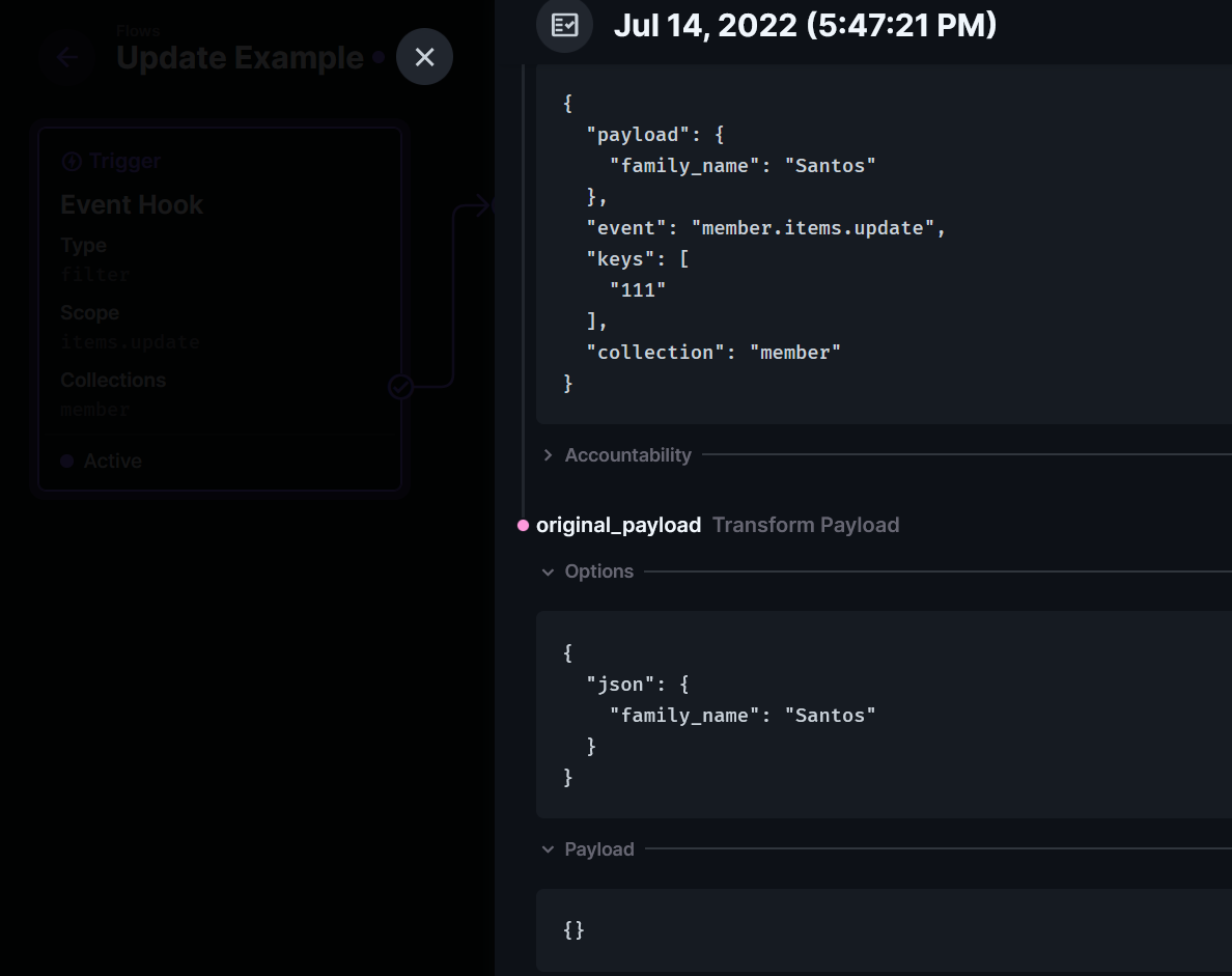 Flows: Can't pass trigger payload on blocking flow response · Issue ...