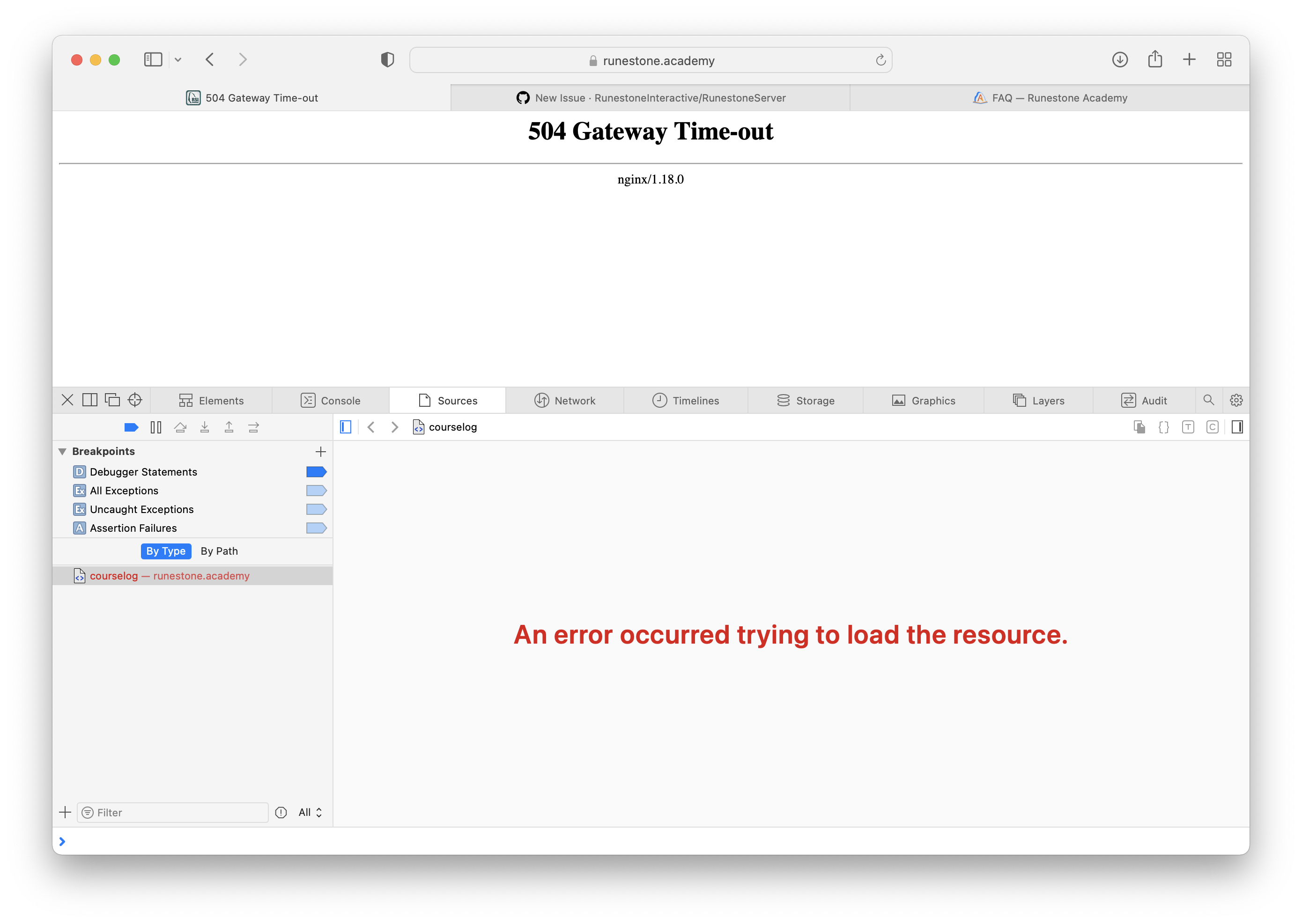 504 Gateway Time-Out when trying to access Student Progress page or ...