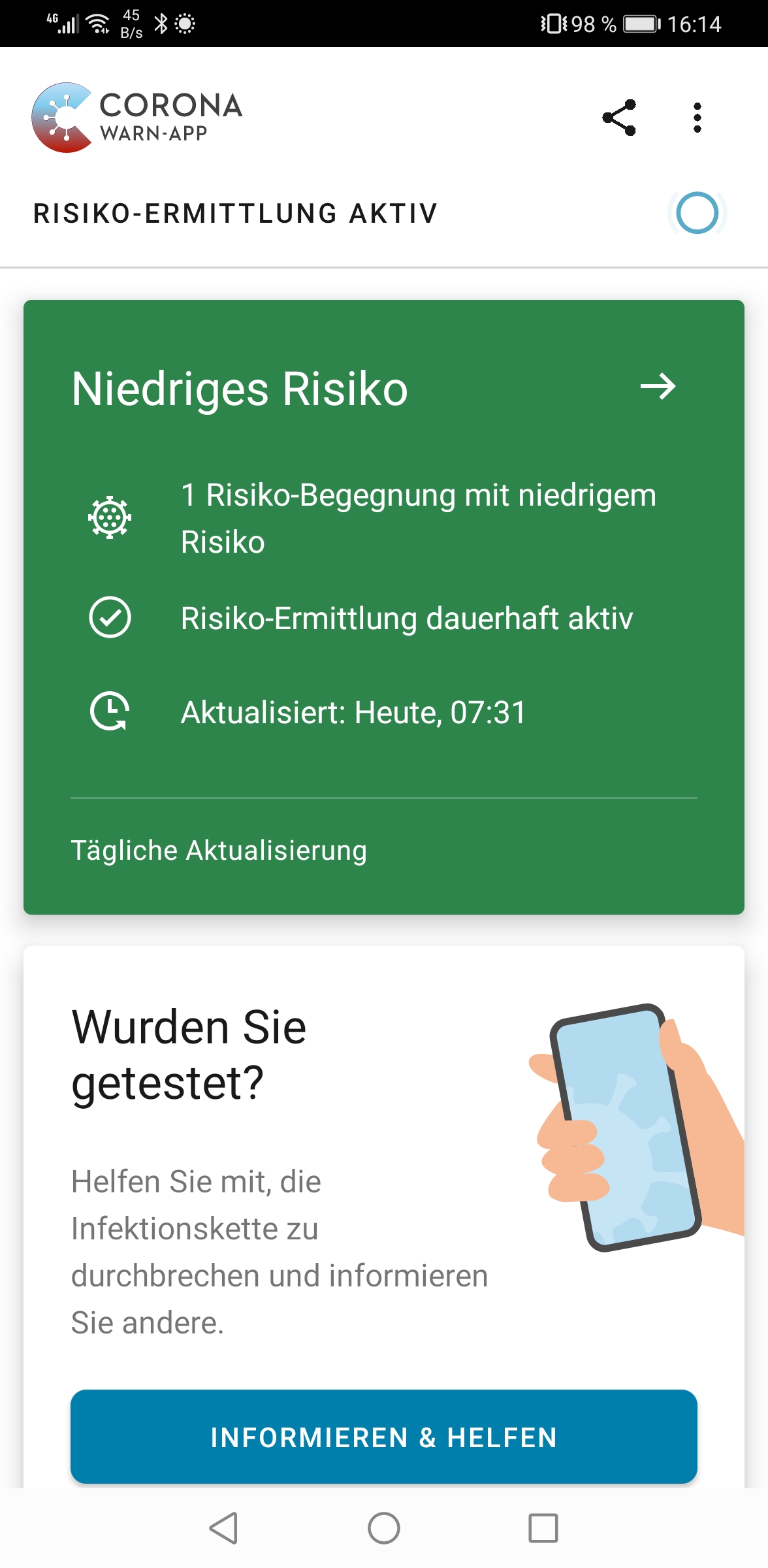 low risk_20200819_161456_de rki coronawarnapp