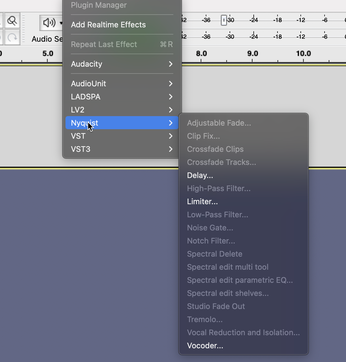 Effect dialog accessed from main Effects menu always modal and ...