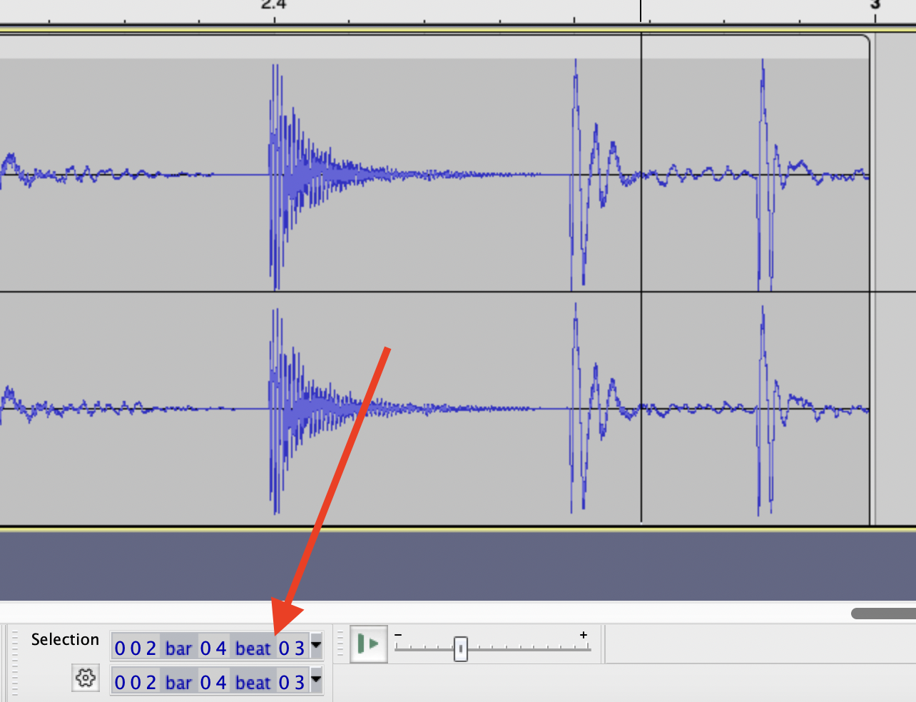 Add numeration for 16ths on the ruler when in Beats & Measures mode