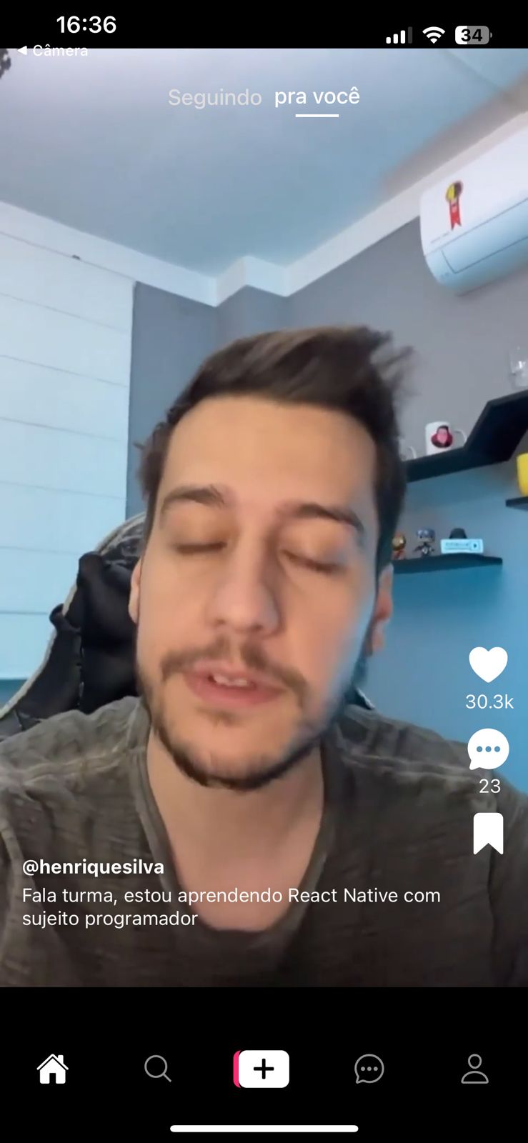GitHub - luizzfranca/TikTok-Interface-Clone: Clonagem da interface do ...