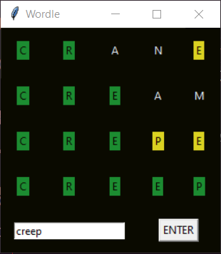 GitHub - j1nge/Wordle: A game of wordle made with python