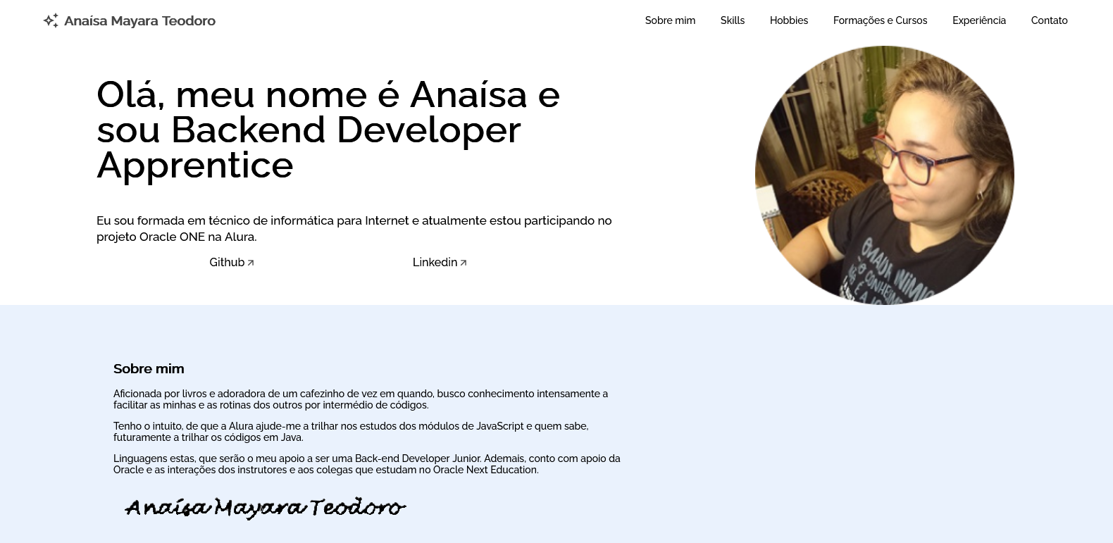 Screen portfolio