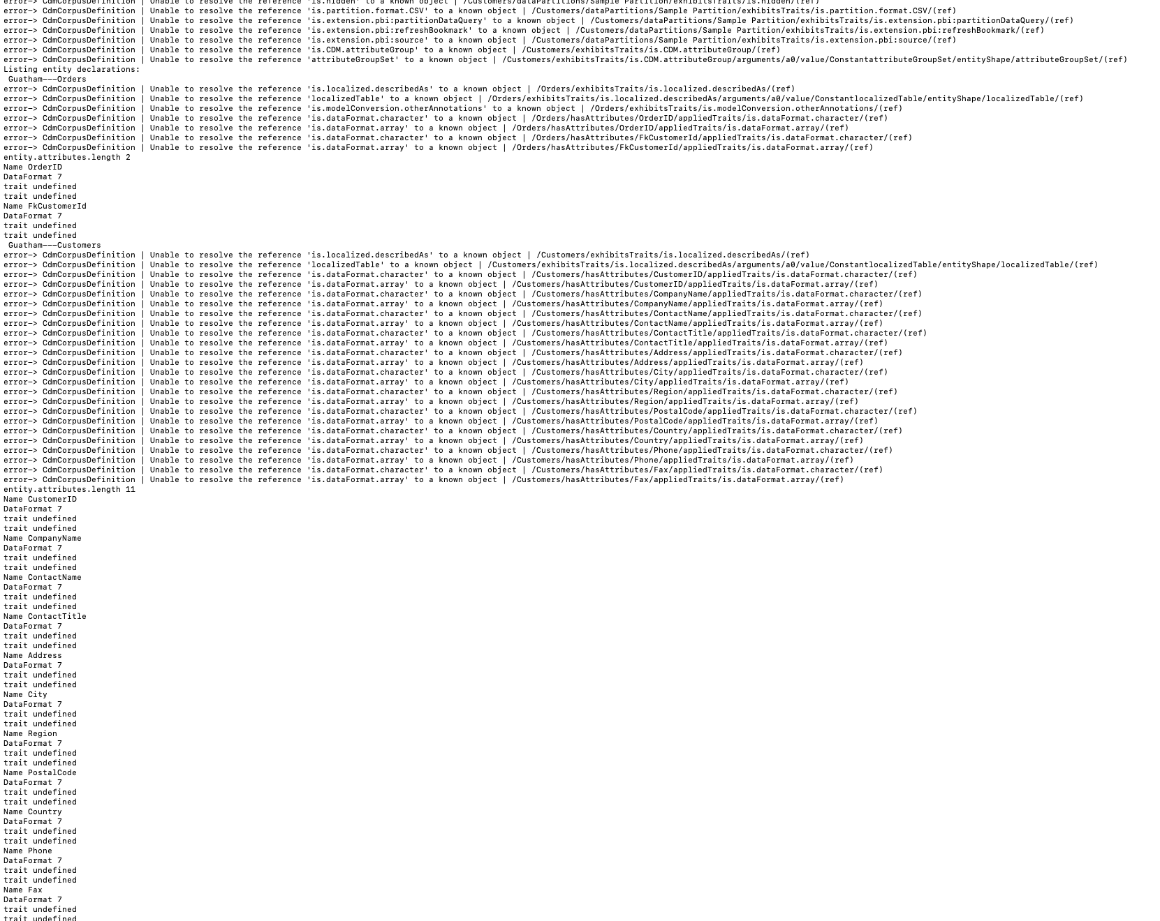 unable to read the manifest in typescript ( having Typescript SDK ...