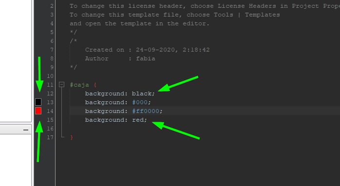 Color with the word · Issue #43 · junichi11/netbeans-color-codes ...