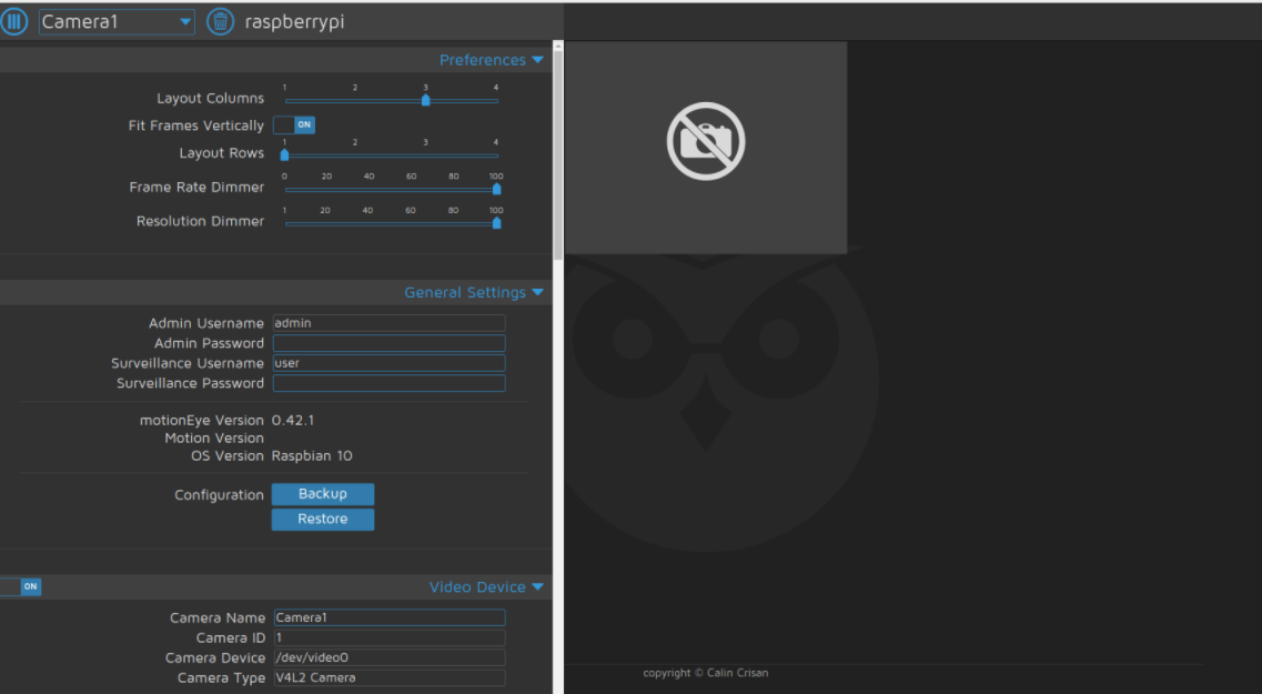 An error occured. Refreshing is · Issue 2076 · motioneye