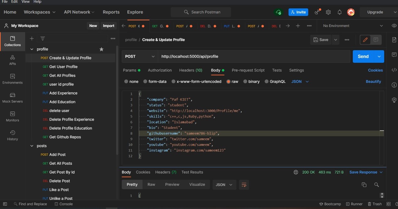 GitHub - sameem786-blip/LinkedIn-Clone-API: I tried to clone the ...