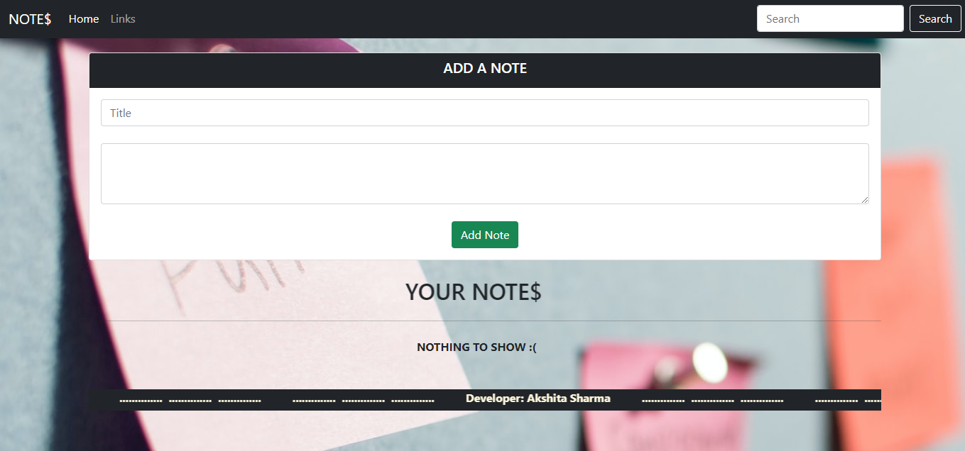 GitHub - akshita-sharma8609/Notes-Web-App
