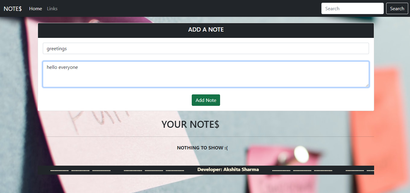GitHub - akshita-sharma8609/Notes-Web-App