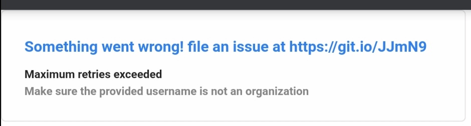Something went wrong Error · Issue #1093 · anuraghazra/github-readme ...