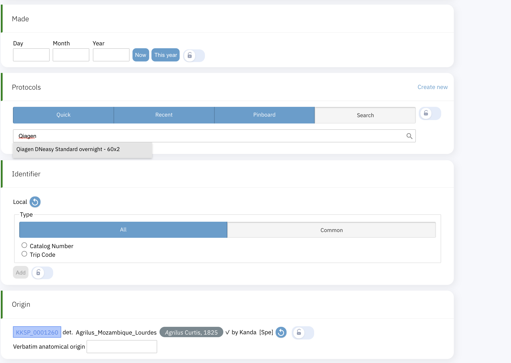 Bug New Extract, can't assign protocol · Issue #2279 · SpeciesFileGroup ...