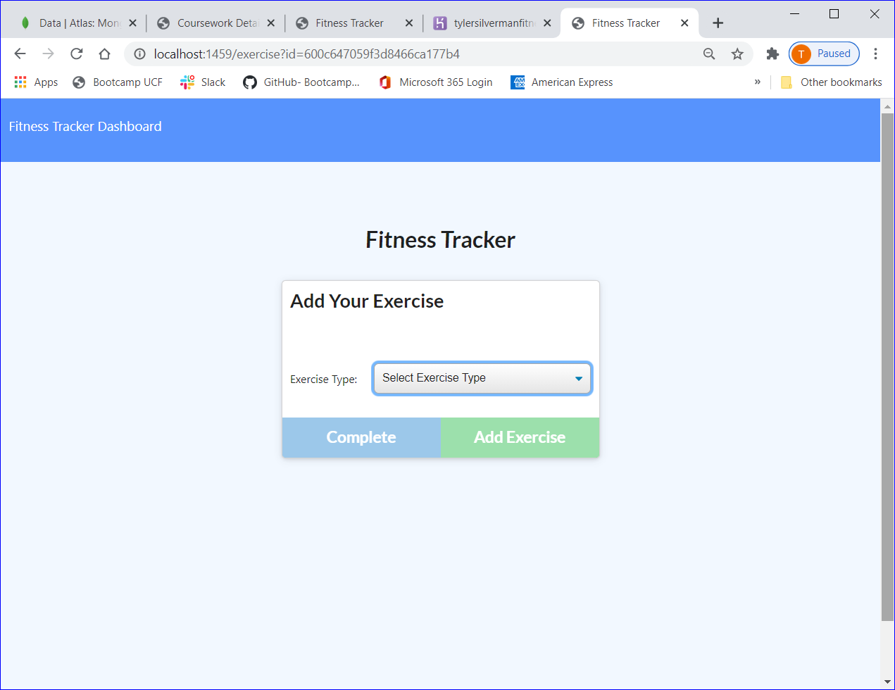 GitHub - TylerSilverman/WorkoutFitnessTracker: WorkoutFitnessTracker ...