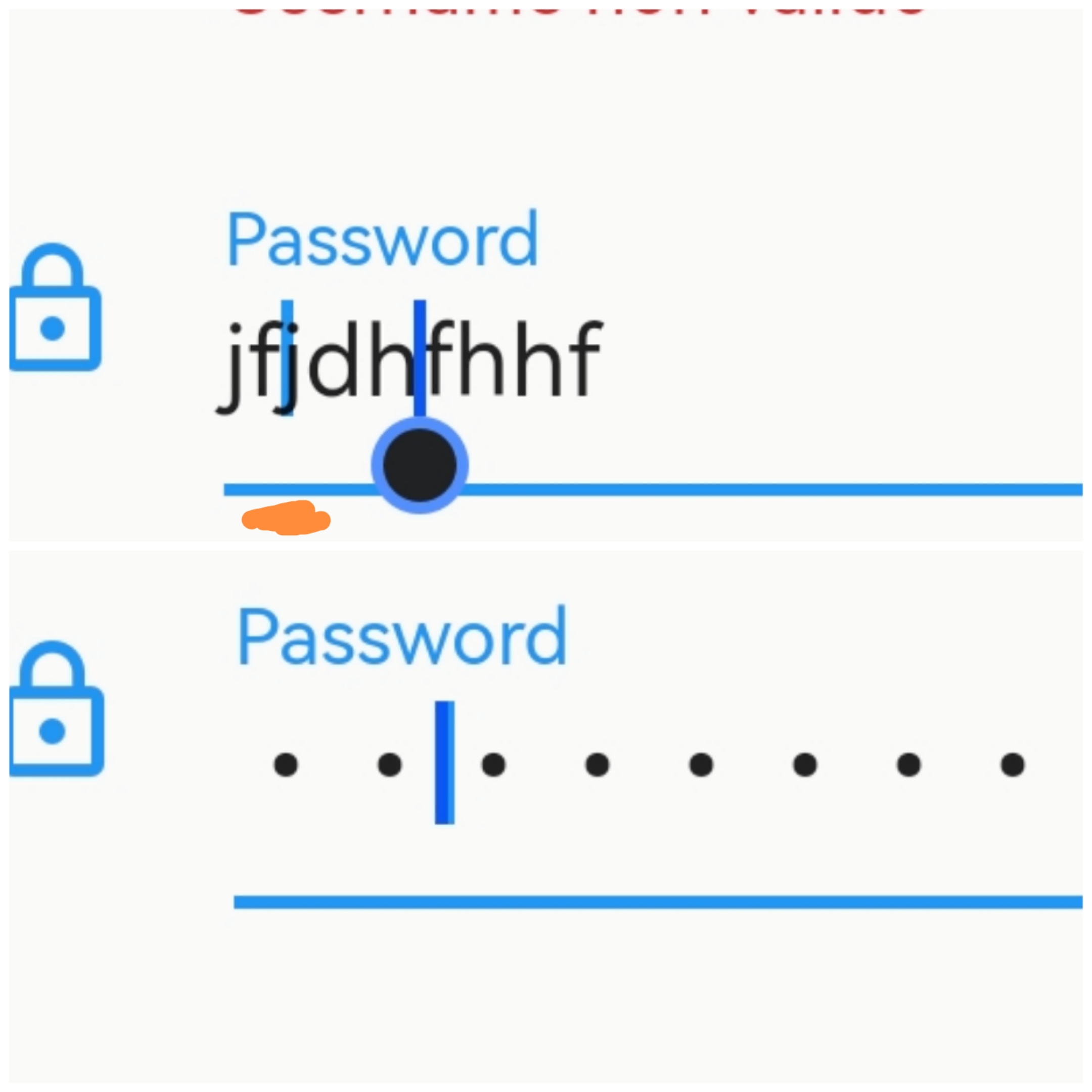 [Mobile-web][Huawei Browser] Two cursors are visible in textfield ... image.