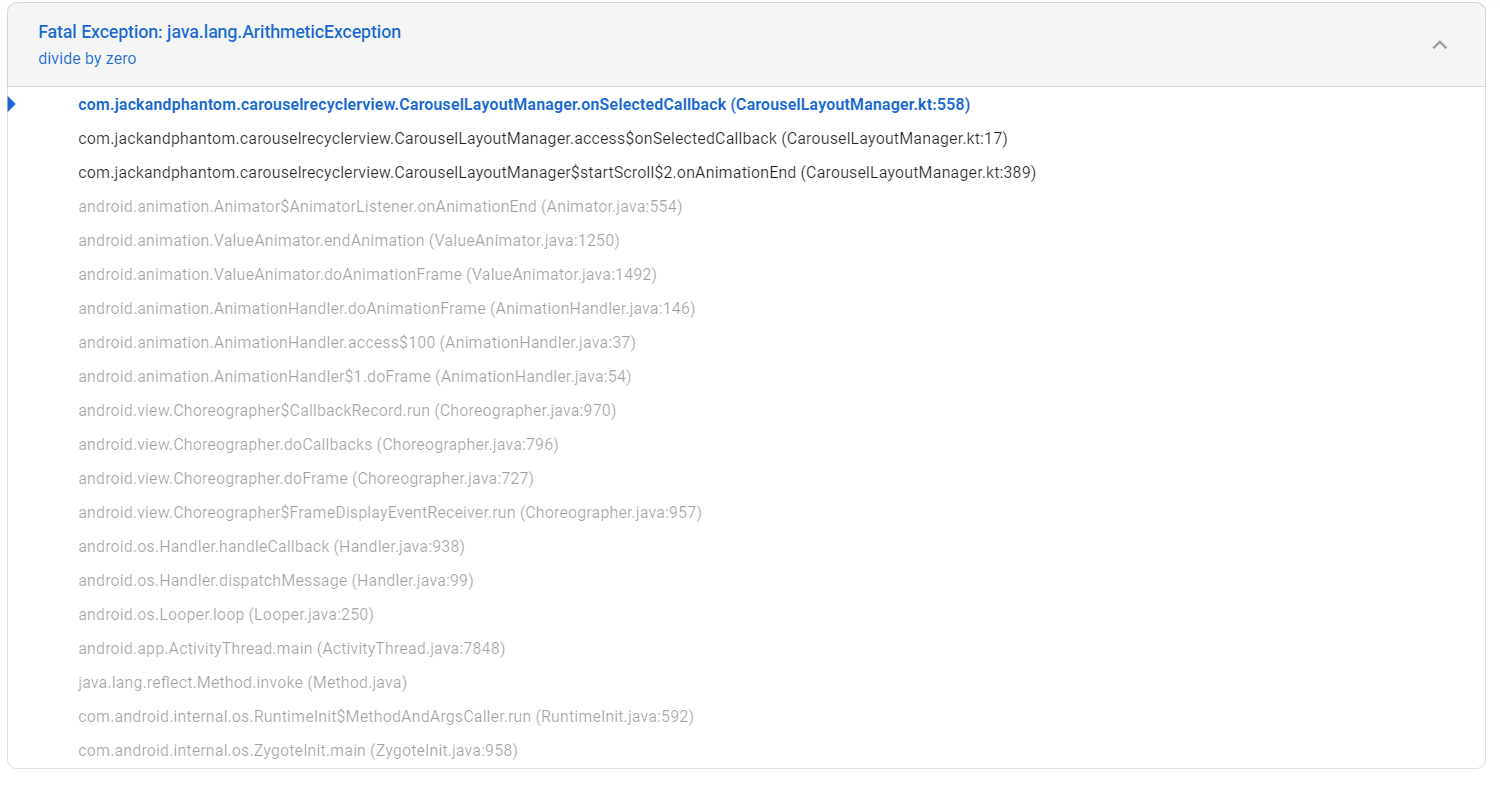 java.lang.ArithmeticException divide by zero in version 1.2.2 · Issue 21 · sparrow007