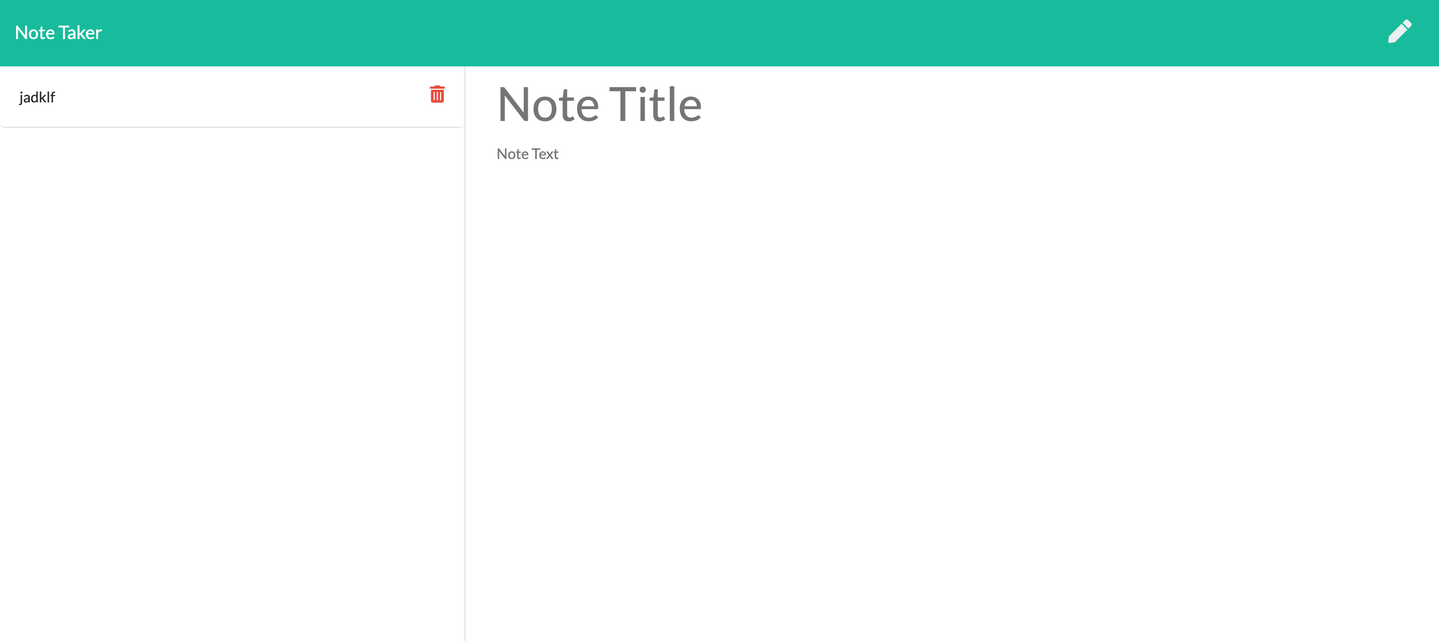 GitHub - ebsizzlin/noteTaker: Express app to write, save, and delete ...