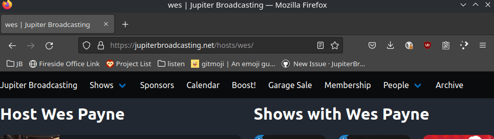 people menu - wrong link