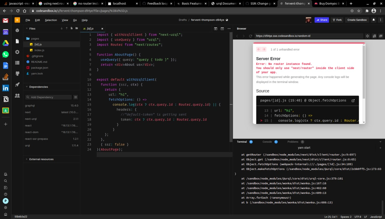 SSR: Change graphql headers in dynamic routes nextjs · vercel next.js ...