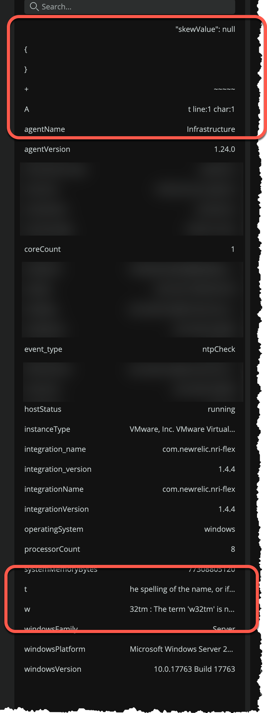 Windows NTP clock drift data not parsing correctly in New Relic · Issue