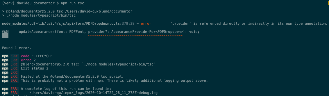 PDFDropdown.updateAppearances causes tsc error · Issue #630 · Hopding ...