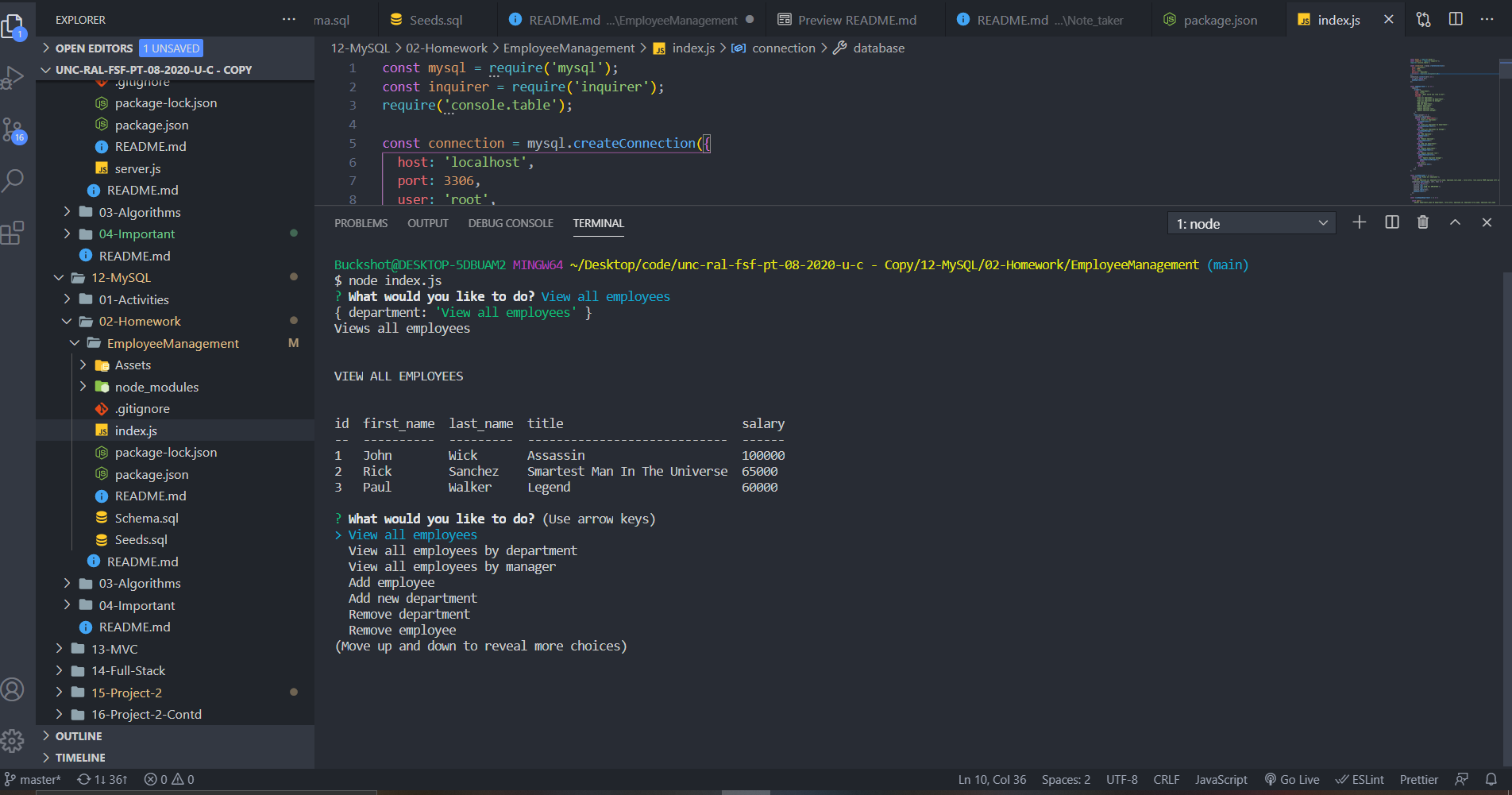 GitHub - kyleward92/EmployeeManagement