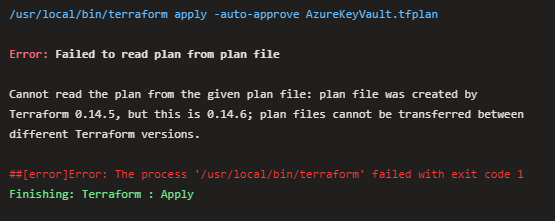 Terraform Extension Plan and Apply version mismatch · Issue #911 ...