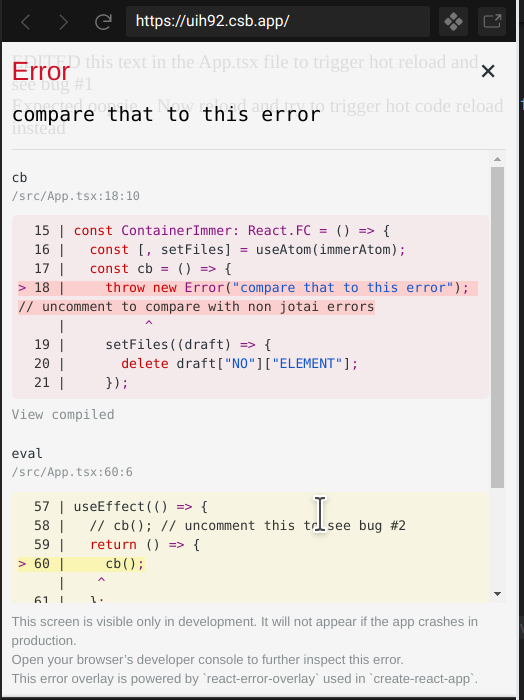 Error boundary react. React error boundary styling.