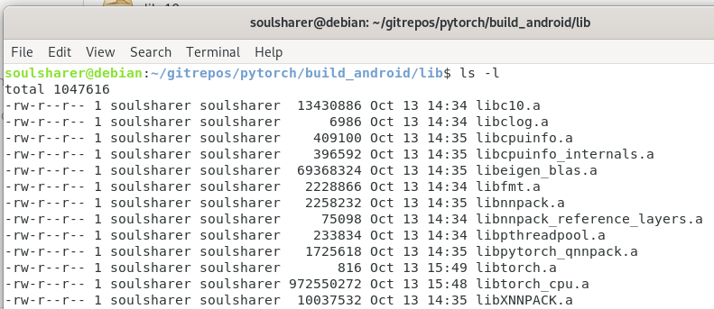 libtorch_cpu.a is huge (1 GB) with build_android.sh · Issue #46246 ...