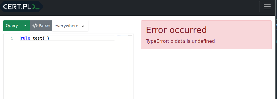 Error messages are not shown properly · Issue #310 · CERT-Polska/mquery ...