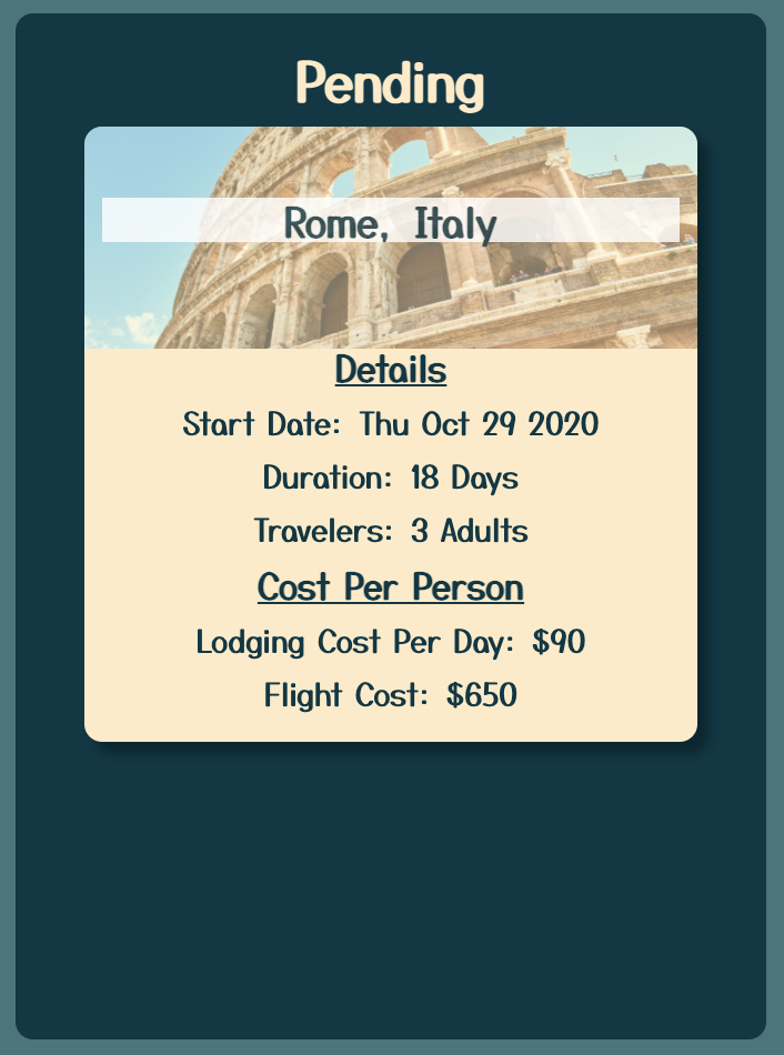 GitHub - alia-peterson/travel-tracker: This was the final solo project ...