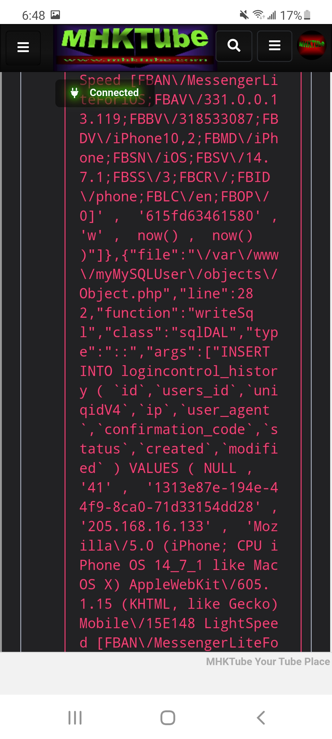 New ERRORS after latest gitpull · Issue #5800 · WWBN/AVideo · GitHub