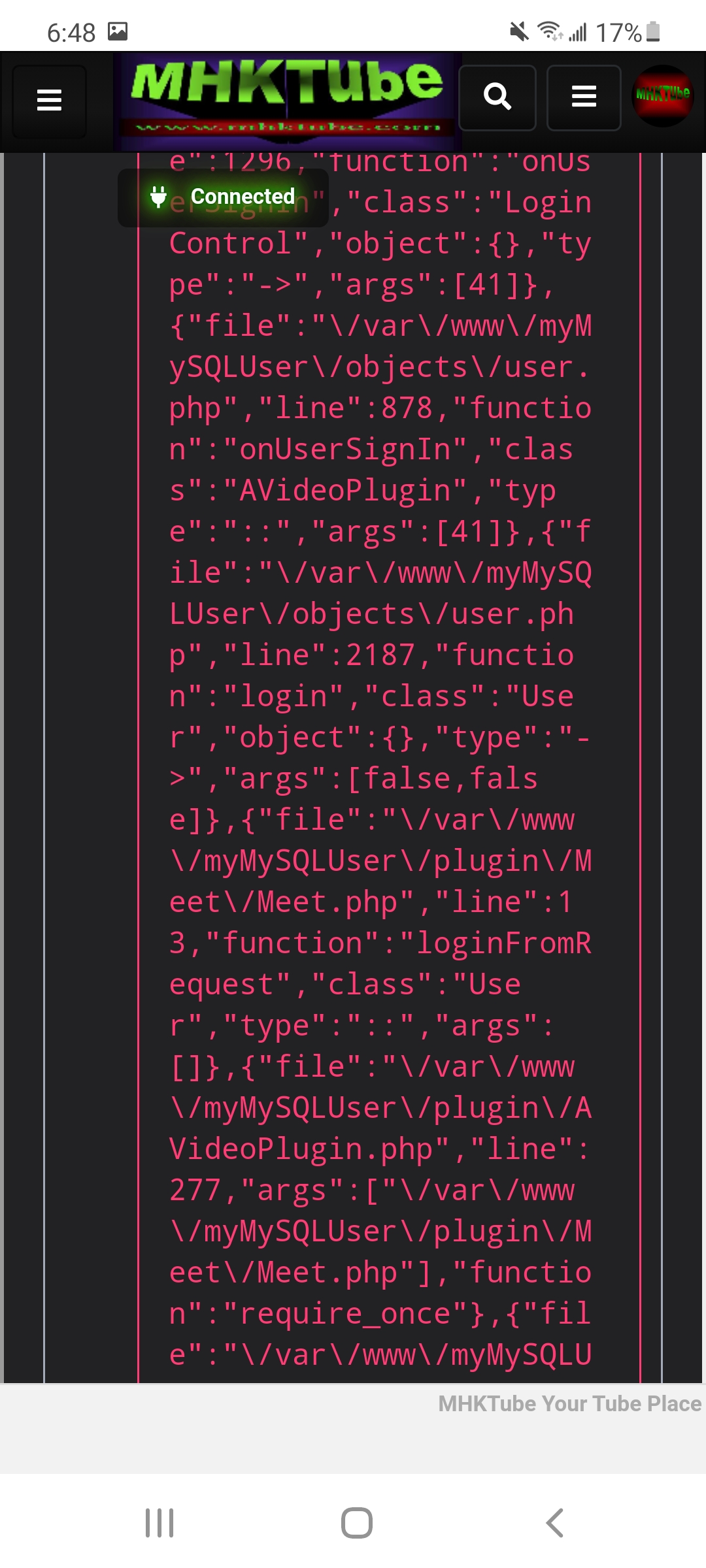 New ERRORS after latest gitpull · Issue #5800 · WWBN/AVideo · GitHub