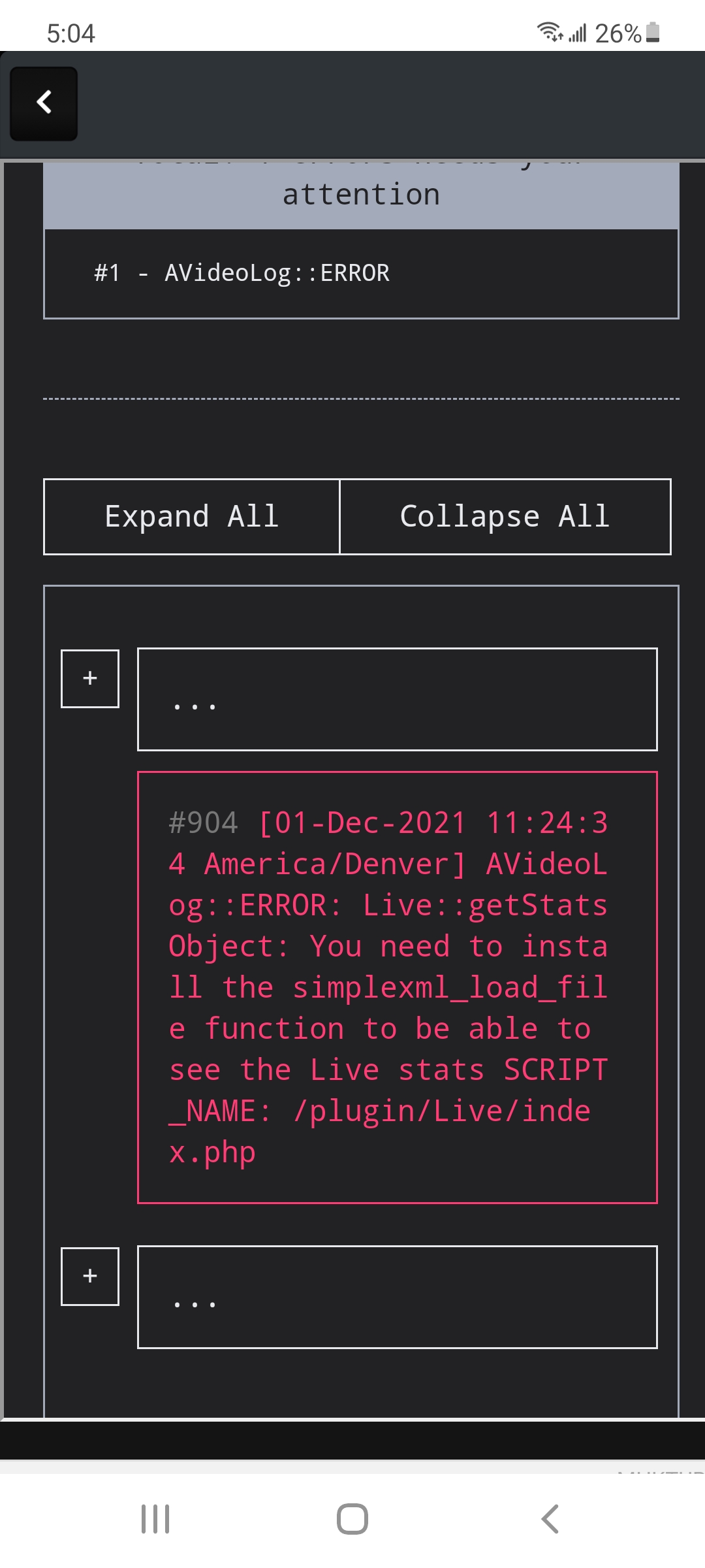 Error after latest git pull · Issue #6043 · WWBN/AVideo · GitHub