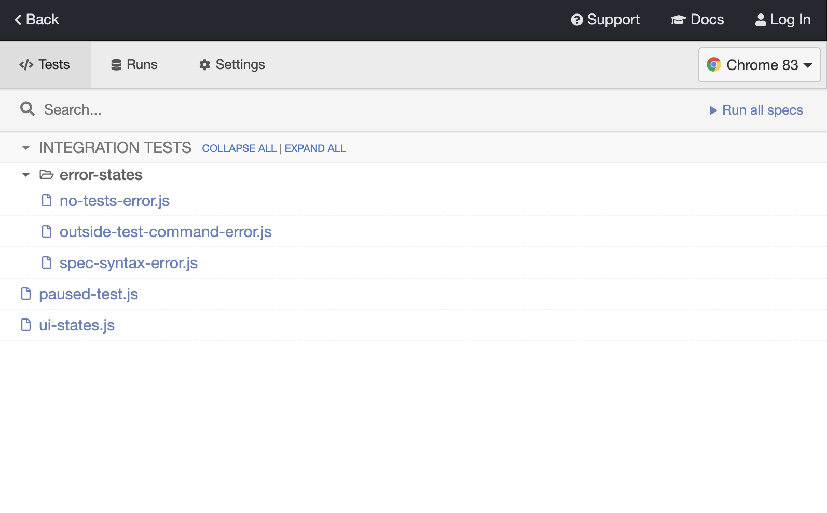 Open spec file from desktop gui [TR3] · Issue 7713 · cypressio