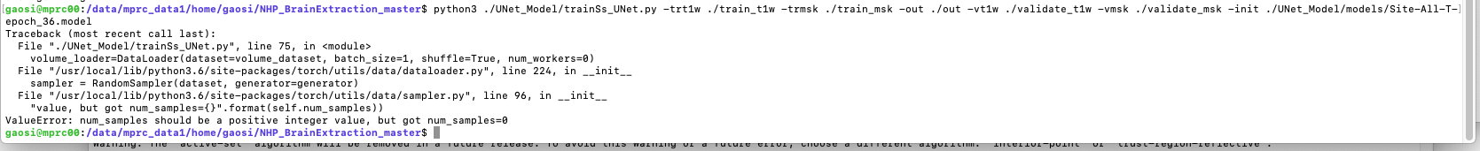 ValueError: num_samples should be a positive integer value, but got num ...
