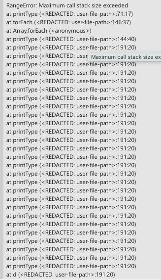 Infinite recursion when printing type · Issue #3699 · microsoft/pyright ...